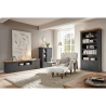 Kapp-riiul WESTMINSTER tumehall / tamm, 97x42xH202 cm
