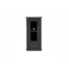 Vitriinkapp WESTMINSTER tumehall / tamm, 58x42xH122 cm