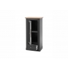 Vitriinkapp WESTMINSTER tumehall / tamm, 58x42xH122 cm