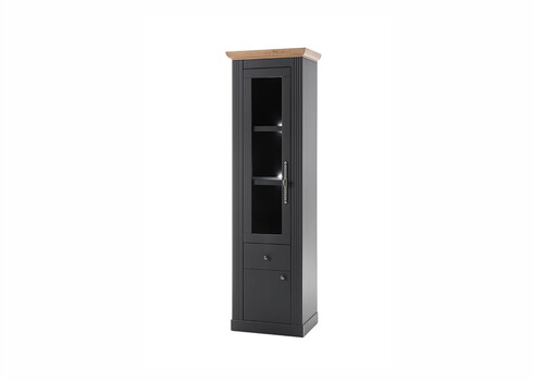 Vitriinkapp WESTMINSTER tumehall / tamm, 61x42xH202 cm