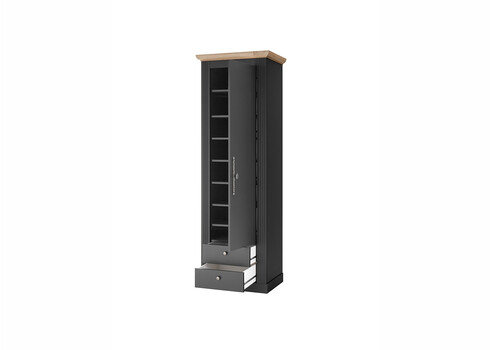 Kapp WESTMINSTER tumehall / tamm, 66x46xH203 cm