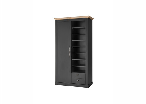 Esikukapp WESTMINSTER tumehall / tamm, 108x46xH203 cm