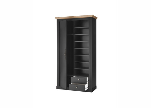 Esikukapp WESTMINSTER tumehall / tamm, 108x46xH203 cm