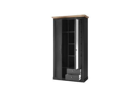 Esikukapp WESTMINSTER tumehall / tamm, 108x46xH203 cm