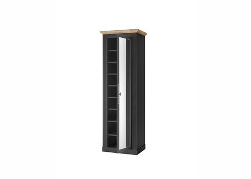 Esikukapp WESTMINSTER tumehall / tamm, 66x46xH203 cm