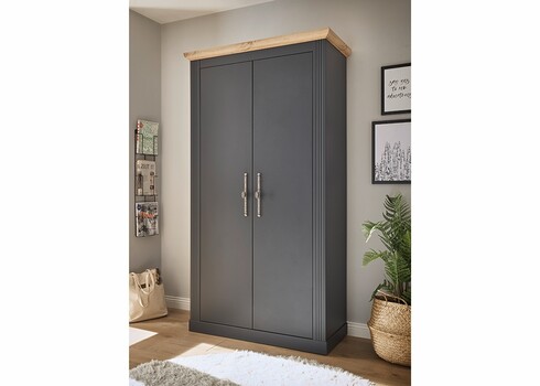 Esikukapp WESTMINSTER tumehall / tamm, 108x46xH203 cm