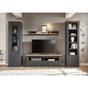 Tv-alus WESTMINSTER tumehall / tamm, 153x41xH52 cm