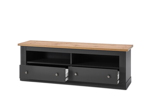 Tv-alus WESTMINSTER tumehall / tamm, 153x41xH52 cm