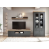 Tv-alus WESTMINSTER tumehall / tamm, 180x41xH52 cm
