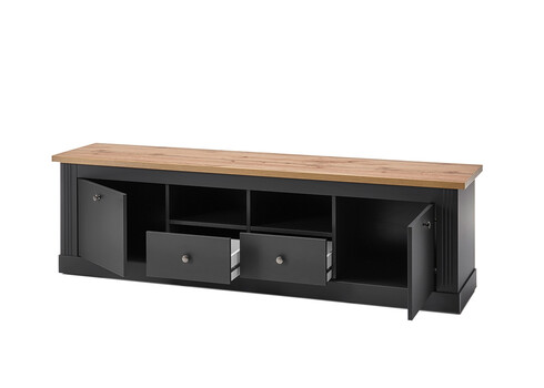 Tv-alus WESTMINSTER tumehall / tamm, 180x41xH52 cm