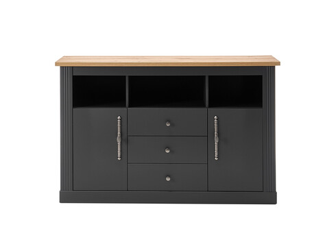 Kummut WESTMINSTER tumehall / tamm, 150x42xH96 cm