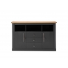 Kummut WESTMINSTER tumehall / tamm, 150x42xH96 cm