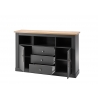Kummut WESTMINSTER tumehall / tamm, 150x42xH96 cm