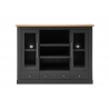 Vitriinkapp WESTMINSTER tumehall / tamm, 160x42xH122 cm