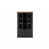 Puhvetkapp WESTMINSTER tumehall / tamm, 129x42xH202 cm