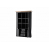 Puhvetkapp WESTMINSTER tumehall / tamm, 129x42xH202 cm