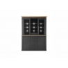 Puhvetkapp WESTMINSTER tumehall / tamm, 153x42xH205 cm