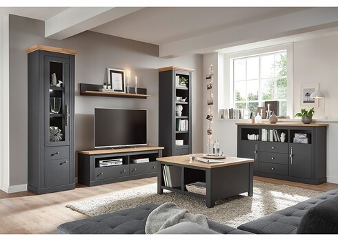 Diivanilaud WESTMINSTER tumehall / tamm, 93x93xH50 cm