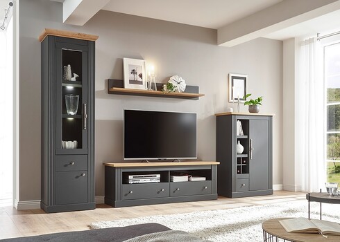 Seinariiul WESTMINSTER tumehall / tamm, 138x18xH20 cm