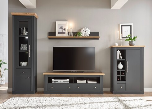 Seinariiul WESTMINSTER tumehall / tamm, 138x18xH20 cm