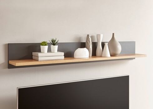 Seinariiul WESTMINSTER tumehall / tamm, 138x18xH20 cm