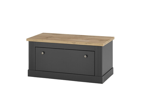 Esikupink WESTMINSTER tumehall / tamm, 92x45xH46 cm