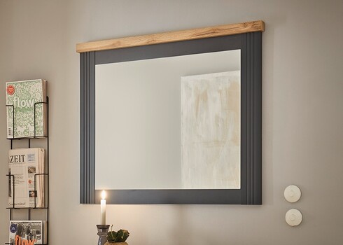 Seinapeegel WESTMINSTER tumehall / tamm, 90x4xH73 cm