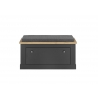 Esikupink padjaga WESTMINSTER tumehall / tamm, 92x45xH51 cm