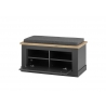 Esikupink padjaga WESTMINSTER tumehall / tamm, 92x45xH51 cm
