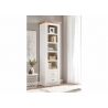 Kapp-riiul WESTMINSTER valge / tamm, 61x42xH202 cm