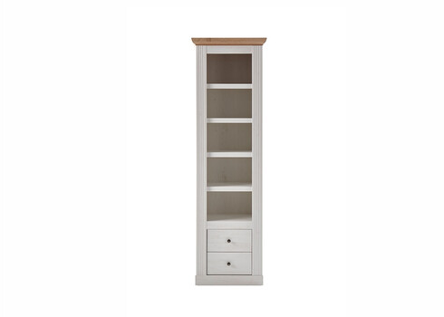 Kapp-riiul WESTMINSTER valge / tamm, 61x42xH202 cm