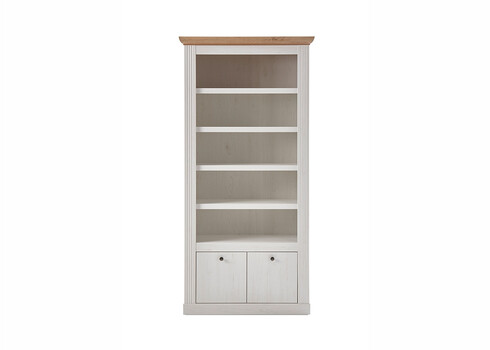 Kapp-riiul WESTMINSTER valge / tamm, 97x42xH202 cm