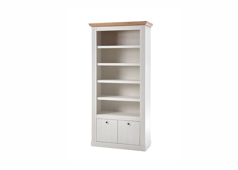 Kapp-riiul WESTMINSTER valge / tamm, 97x42xH202 cm