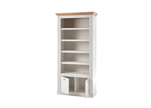Kapp-riiul WESTMINSTER valge / tamm, 97x42xH202 cm