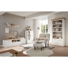 Kapp-riiul WESTMINSTER valge / tamm, 97x42xH202 cm