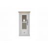 Vitriinkapp WESTMINSTER valge / tamm, 58x42xH122 cm