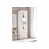 Vitriinkapp WESTMINSTER valge / tamm, 61x42xH202 cm