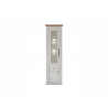 Vitriinkapp WESTMINSTER valge / tamm, 61x42xH202 cm