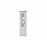Vitriinkapp WESTMINSTER valge / tamm, 61x42xH202 cm