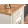 Vitriinkapp WESTMINSTER valge / tamm, 61x42xH202 cm