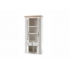 Vitriinkapp WESTMINSTER valge / tamm, 97x42xH202 cm