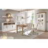 Vitriinkapp WESTMINSTER valge / tamm, 97x42xH202 cm
