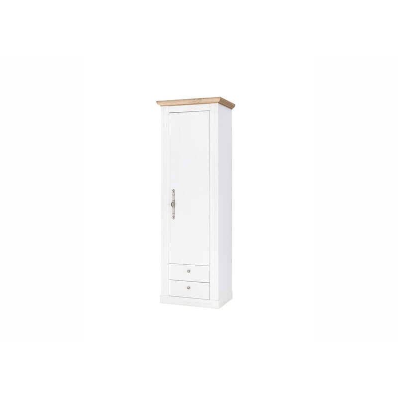 Esikukapp WESTMINSTER valge / tamm, 66x46xH203 cm