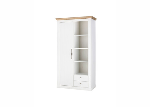 Esikukapp WESTMINSTER valge / tamm, 108x46xH203 cm