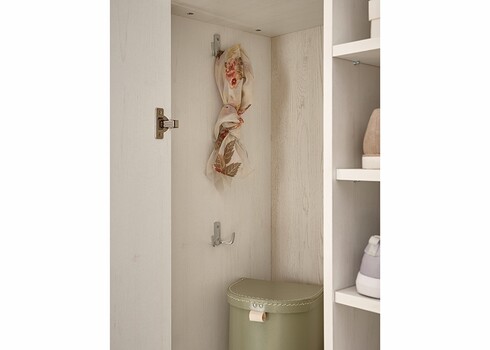 Esikukapp WESTMINSTER valge / tamm, 108x46xH203 cm