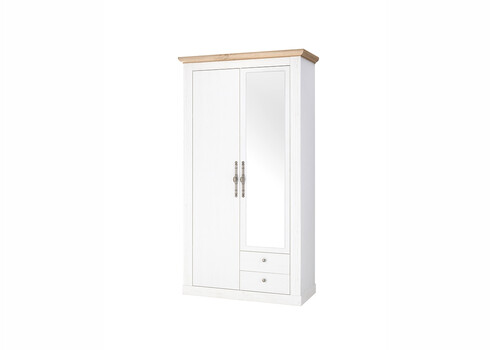 Esikukapp WESTMINSTER valge / tamm, 108x46xH203 cm