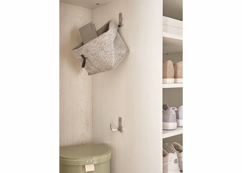 Esikukapp WESTMINSTER valge / tamm, 108x46xH203 cm