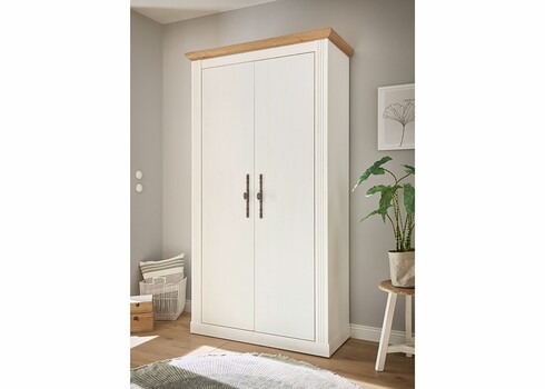 Esikukapp WESTMINSTER valge / tamm, 108x46xH203 cm