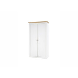 Esikukapp WESTMINSTER valge / tamm, 108x46xH203 cm