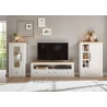 Tv-alus WESTMINSTER valge / tamm, 153x41xH52 cm
